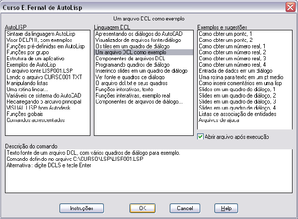 Curso em Cd de Autolisp do Eduardo Fernal